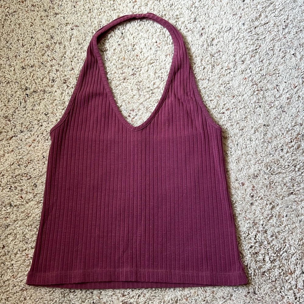 Me to We pink halter crop